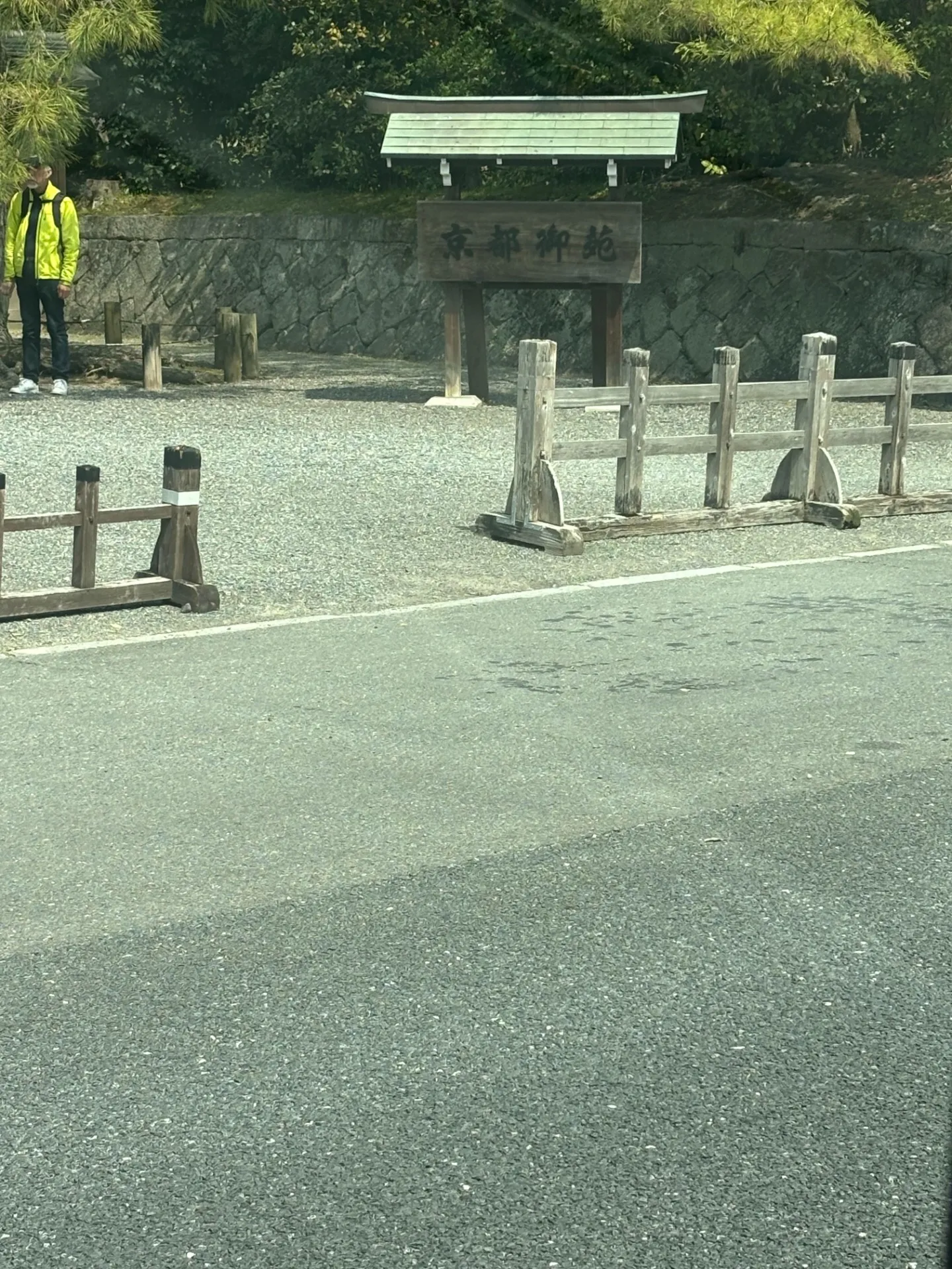 京都での作業｜現場近くに京都御所がありました